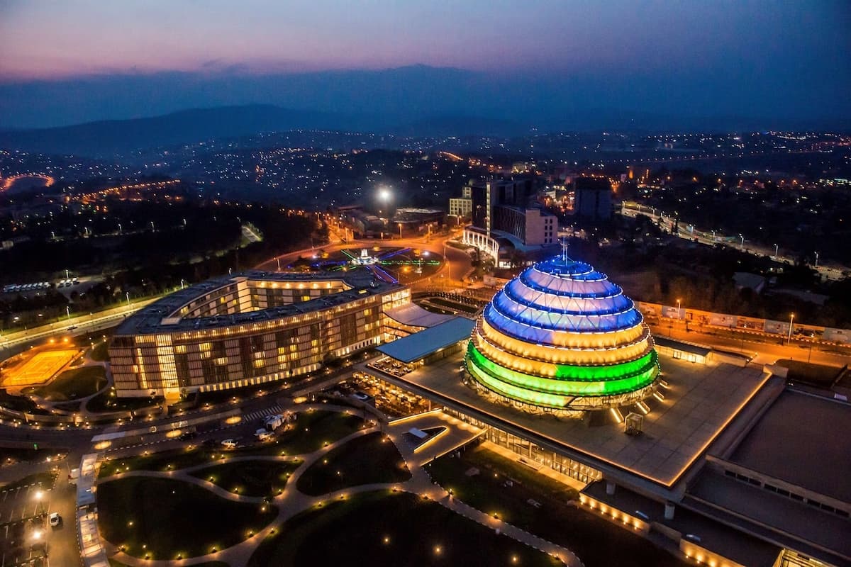 KCC Kigali at night